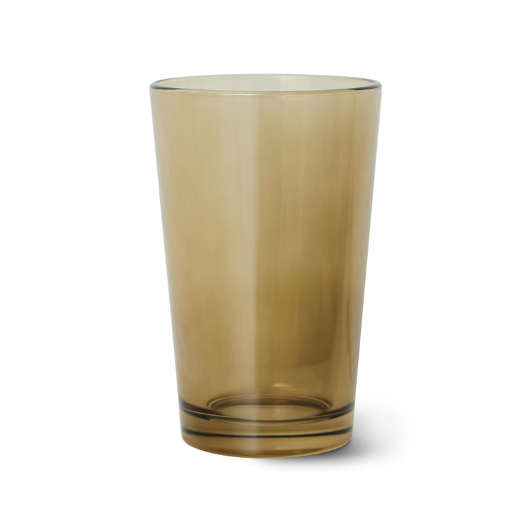 HKliving 70's Glassware thee glas set van 4 mud brown