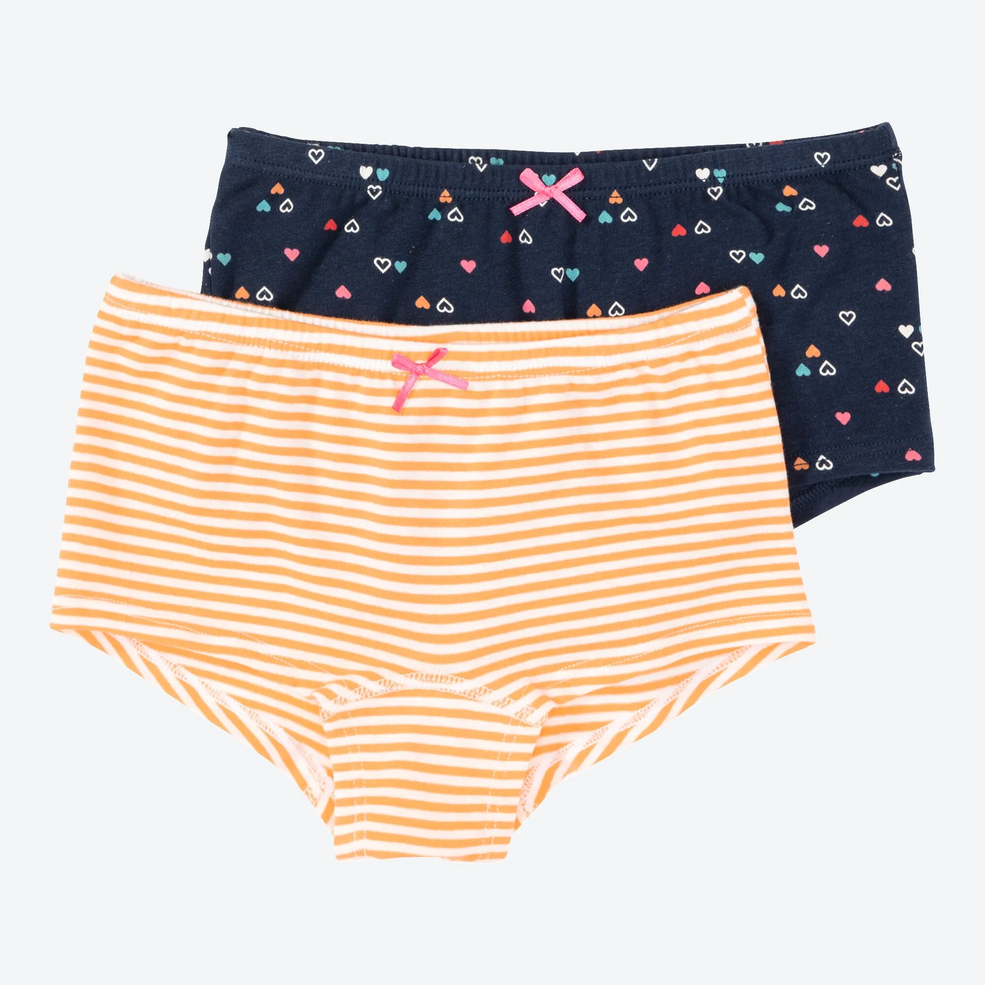 Mädchen-Panty mit Zierschleife, 2er-Pack