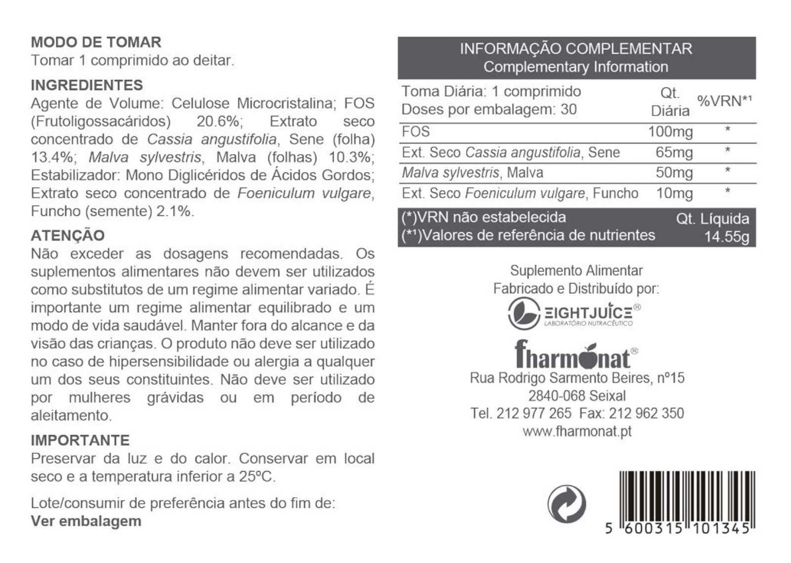 Fharmonat Burn Fat - Burn Night 30 comprimidos