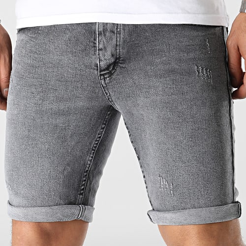 Short Jean Skinny Gris