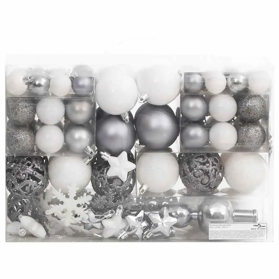 vidaXL - Kerstballenset - Multikleur - Polystyreen