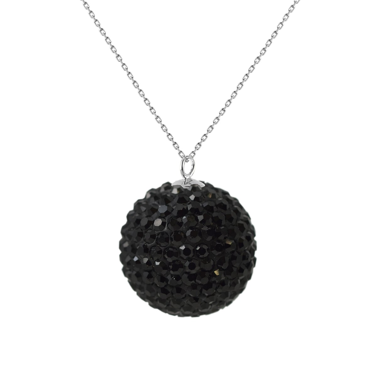 Collier - Cristal blanc - Perle naturelle - Argent 925