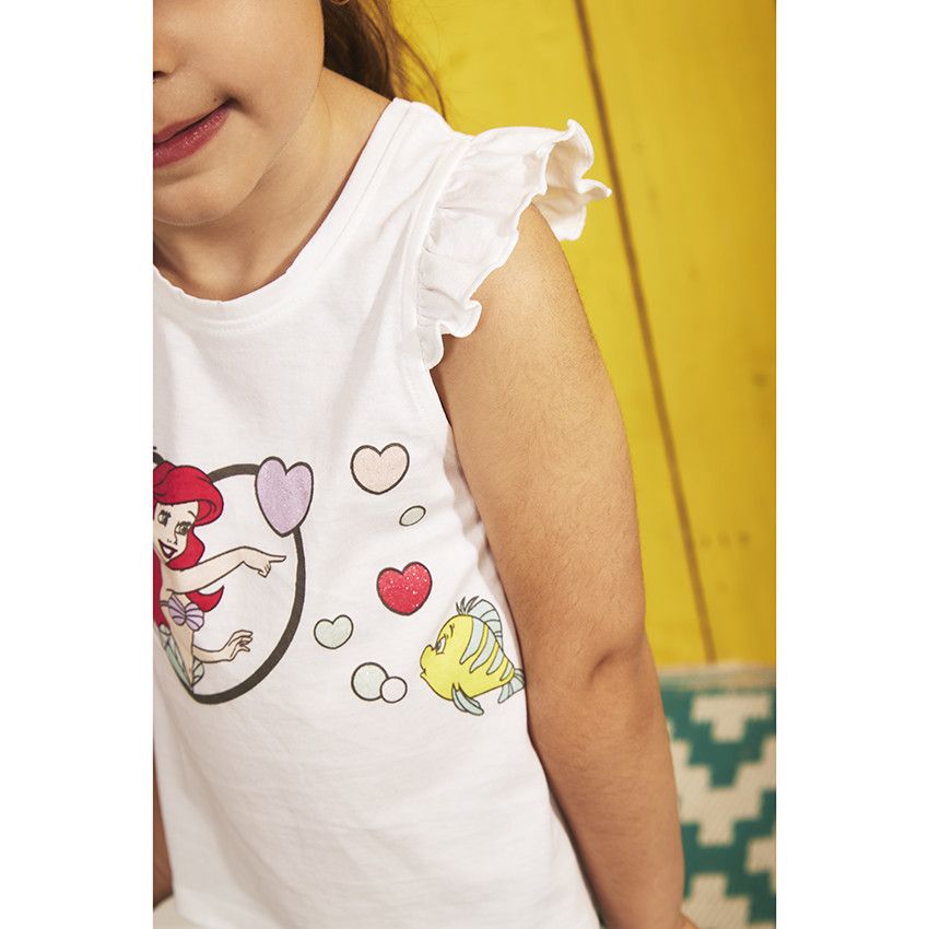 Débardeur en jersey print Ariel Disney pour bébé fille - Blanc