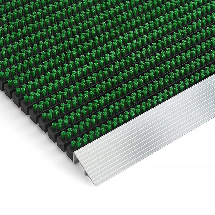 Deurmat - Profi Brush - Vuilvangmat met aluminium frame / Groen 60 x 90 cm