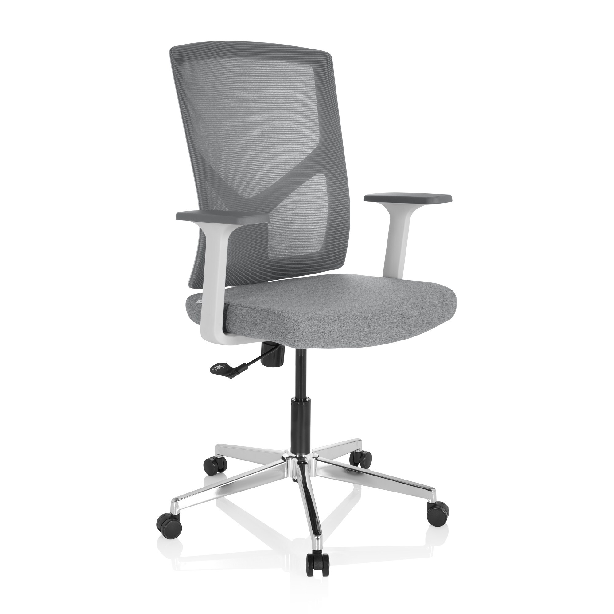 Home Office Bürostuhl BRETON BASE W Stoff/Netzstoff mit Armlehnen hjh OFFICE