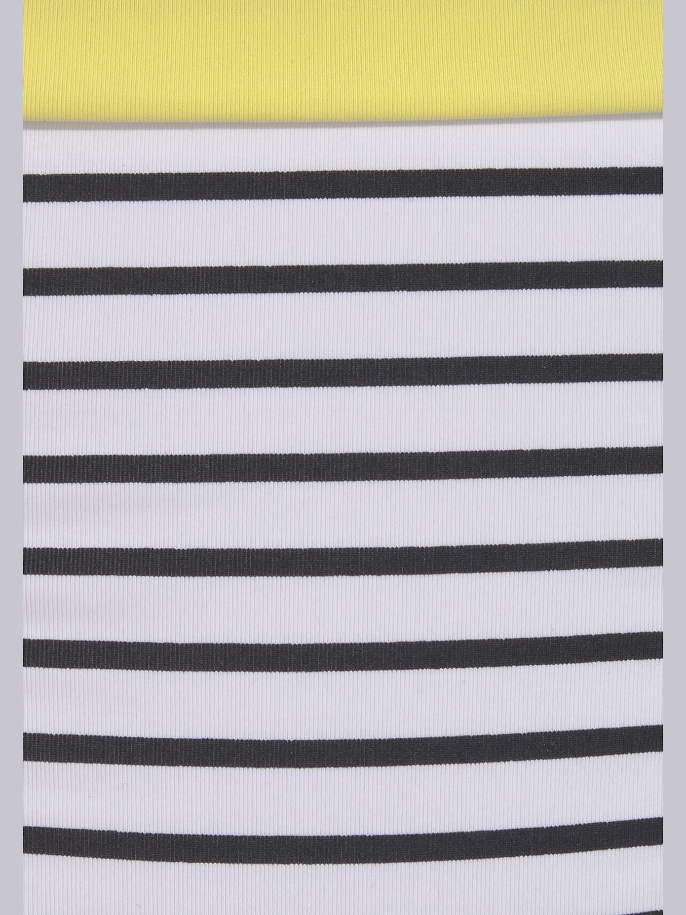 Bas de maillot de bain design rayé avec ceinture contrastée