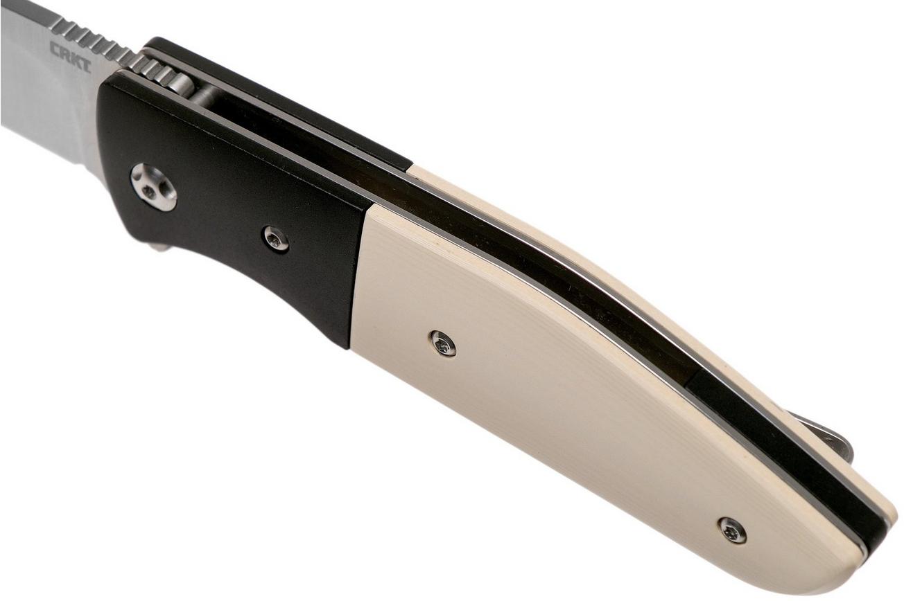 CRKT Curfew White 2867 zakmes, Russ Kommer design