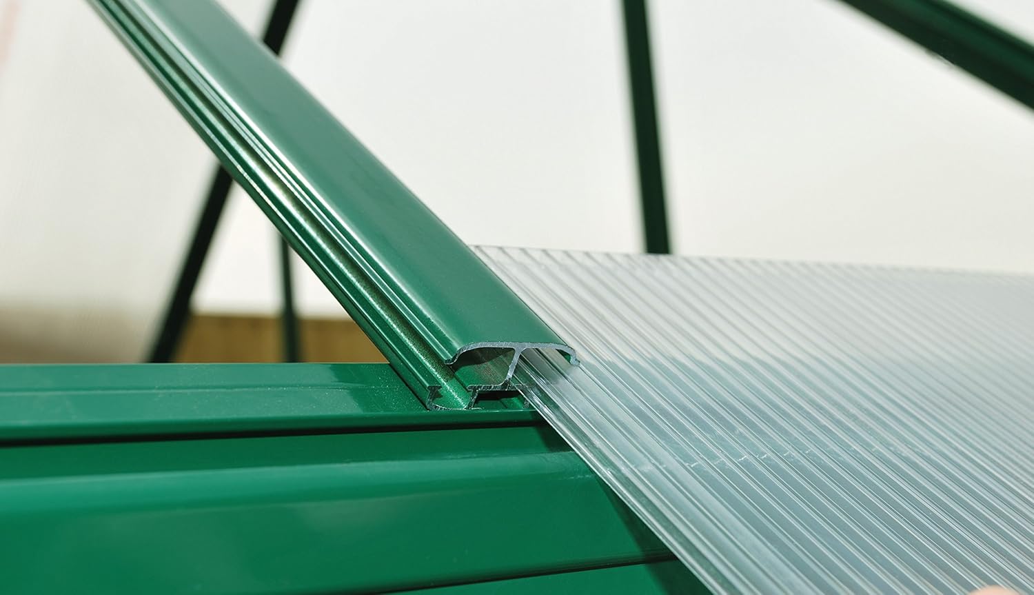 Canopia by Palram Gewächshaus klein Mythos 6x10 Treibhaus 306x185 cm Aluminium Grün Tomatenhaus Polycarbonatplatten UV-beständig