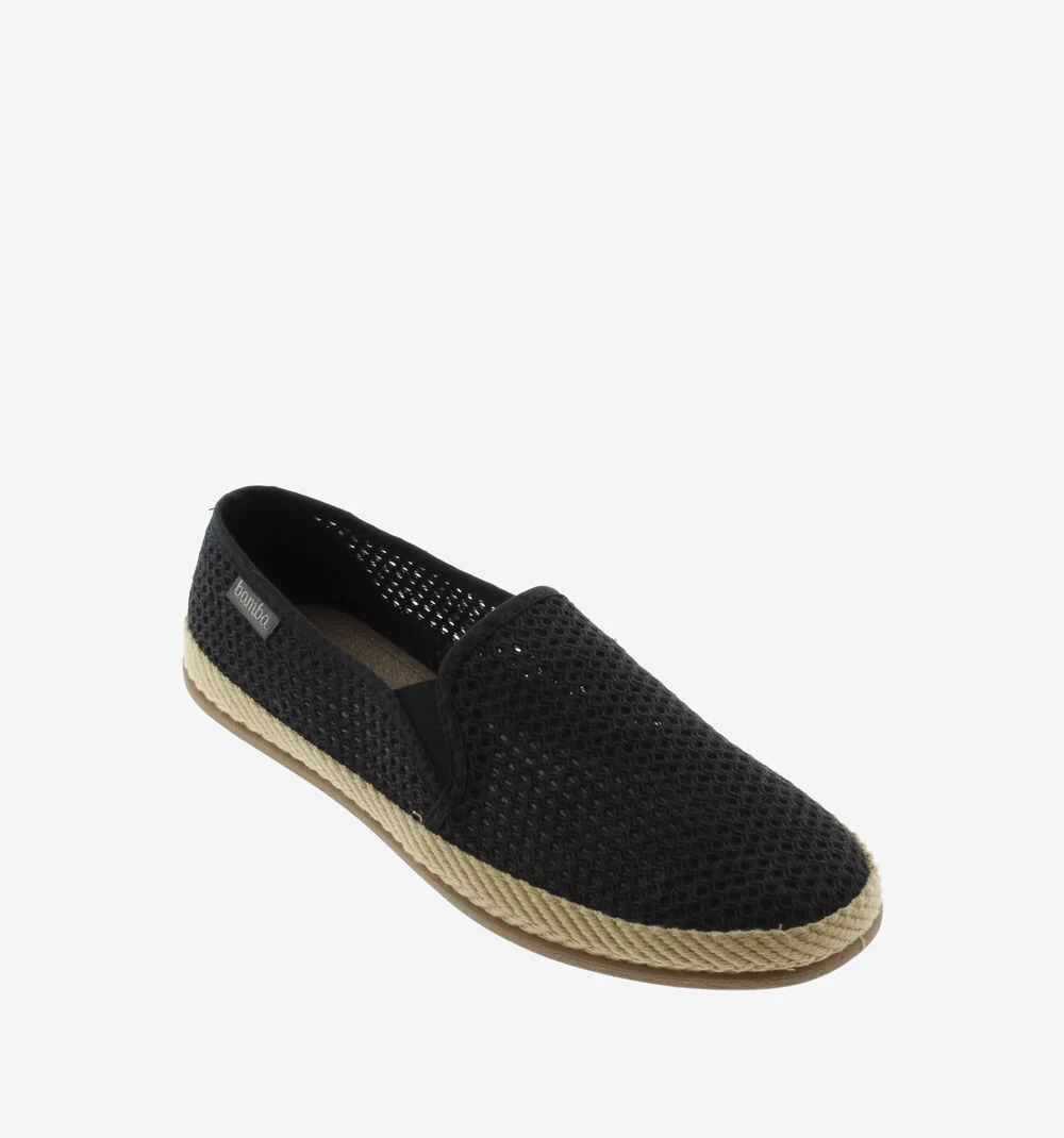 ANDRÉ CAMPING ÉLASTIQUES MESH Baskets sans lacet pour homme NEGRO