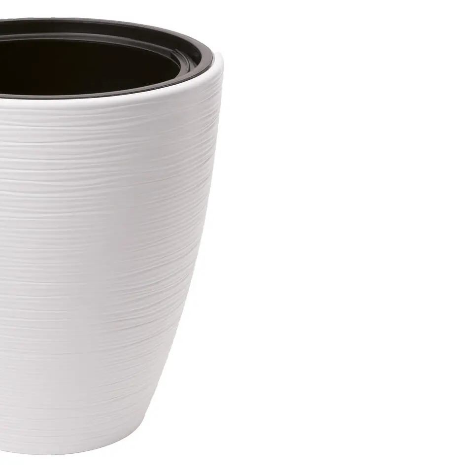 Form Plastic Plantenpot/bloempot - kunststof - wit - D30 x H32 cm