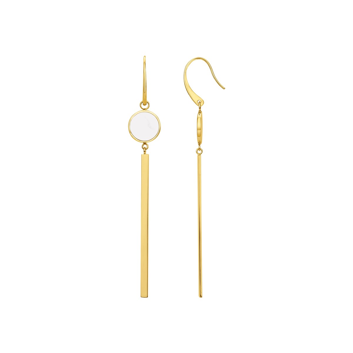 Boucles d'oreilles pendantes en Acier