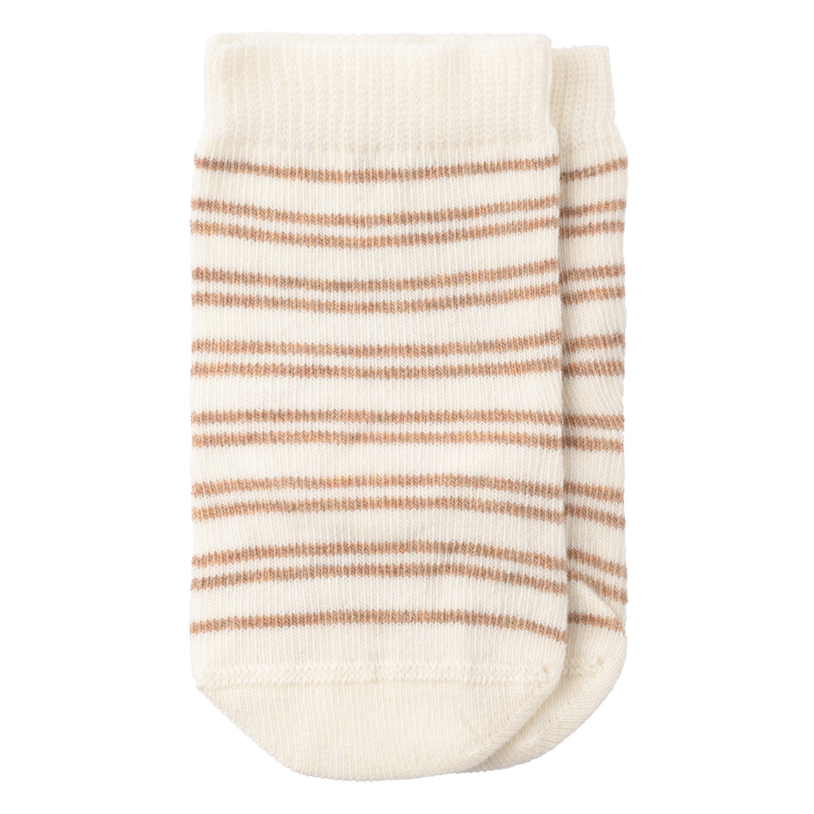 Topomini Pure Collection 2 Paar Newborn Socken im Set hellbraun / creme