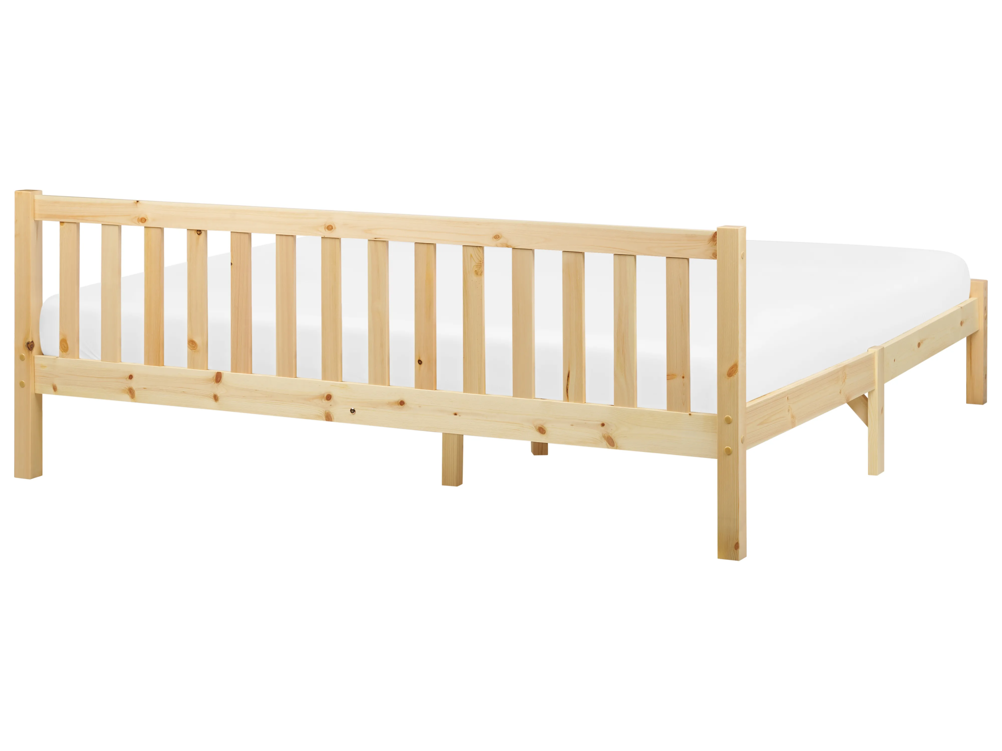 Bed Dennenhout FLORAC 180 x 200 cm Lichtbruin