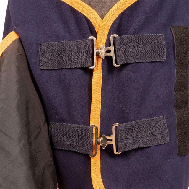 Showdeken KNHS Fleece Met Borstflap Donkerblauw