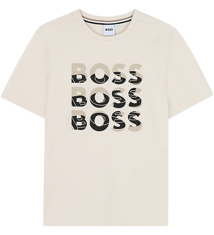 BOSS T-Shirt - Sand m. Print