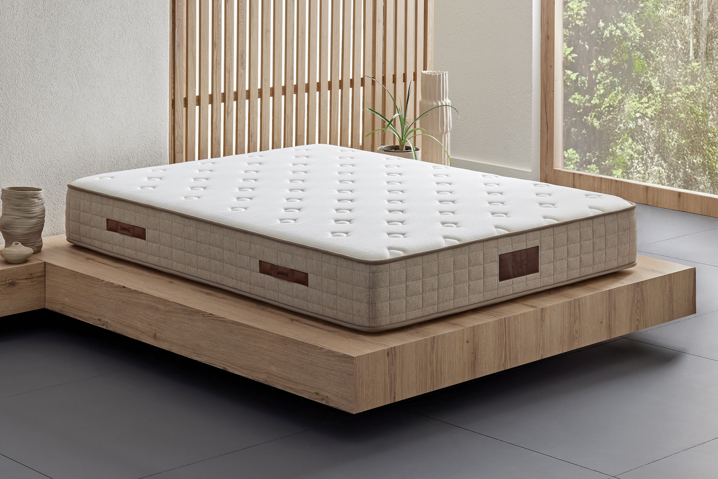 Yatas Bedding Taschenfederkernmatratze »Majestät First Class, Matratze 90x200, 140x200 cm & weitere Grössen« 30 cm hoch Raumgewicht: 28 kg/m³ 406 Federn 1-tlg., 1 Stk. tlg. H2, wendbar, ergonomisch, atmungsaktiv