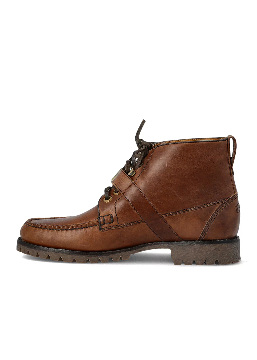 LUG BELT BOOT CUIR MARRON