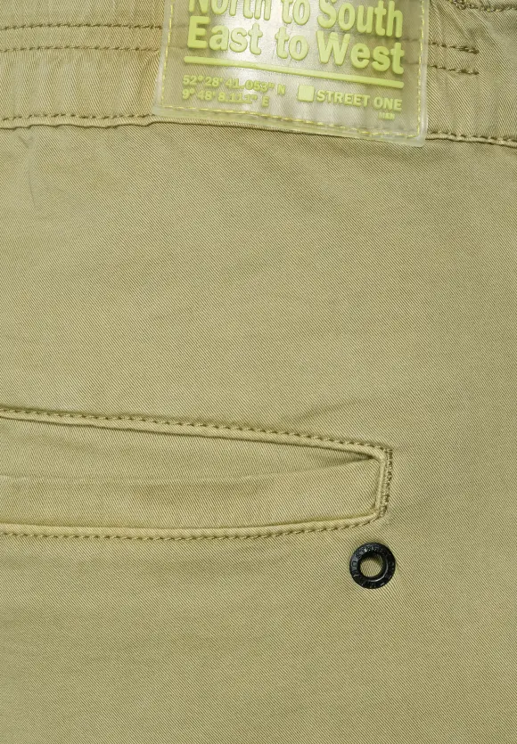 Regular Fit Chino Shorts - thyme green