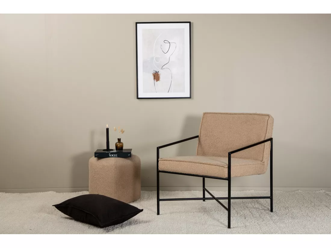 Fauteuil RAKEL AC 1NOS 66x65x78 Beige