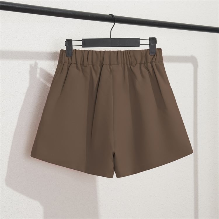 Triplgold - Effen korte jurk met elastische taille