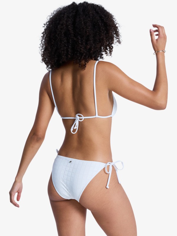 Roxy Island TS Classic Bas de bikini à nouer sur les côtés Blanc Femme