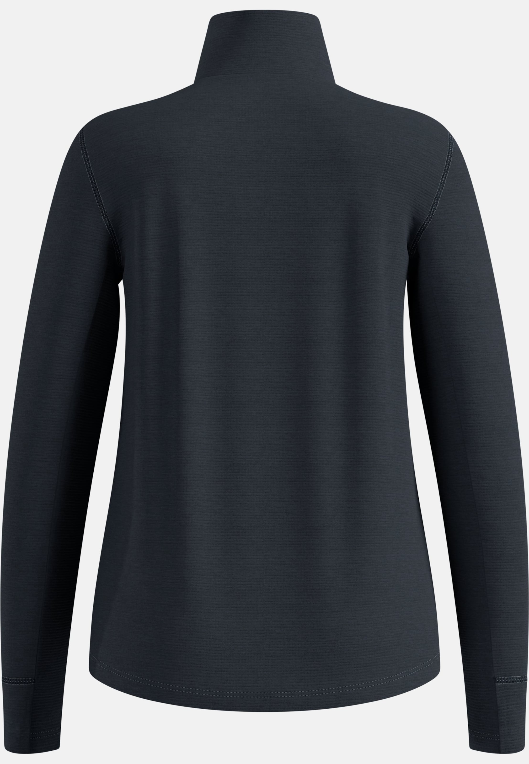 Essentials Multisport Mid Layer aus Grid-Fleece mit Reissverschluss in black melange
