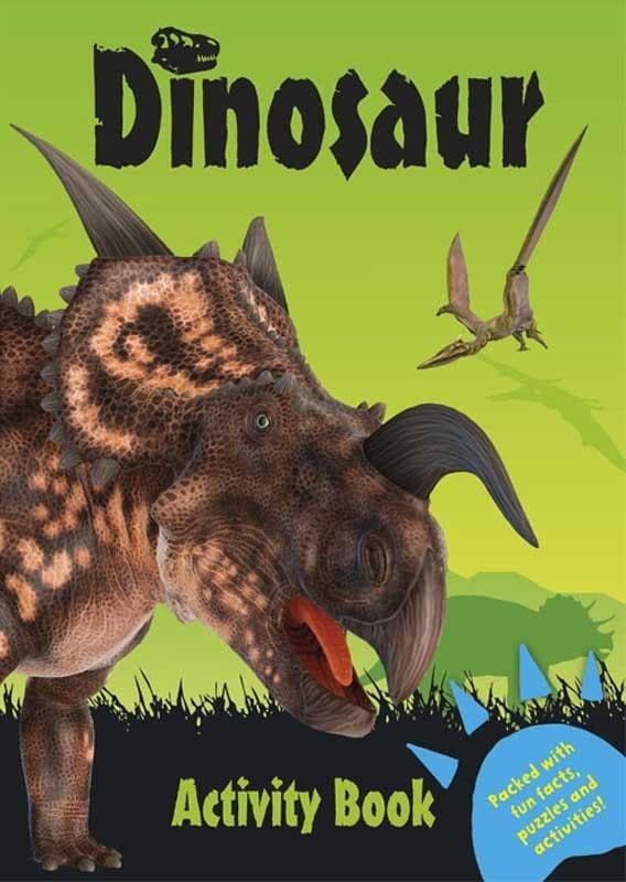 Dinosaur aktivitetsbok 32 sider dinosaurer malebok dino