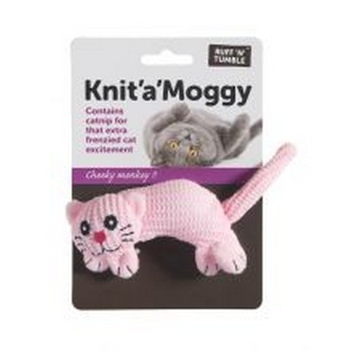 Brinquedo de catnip Knit A Moggy para gatos, rosa