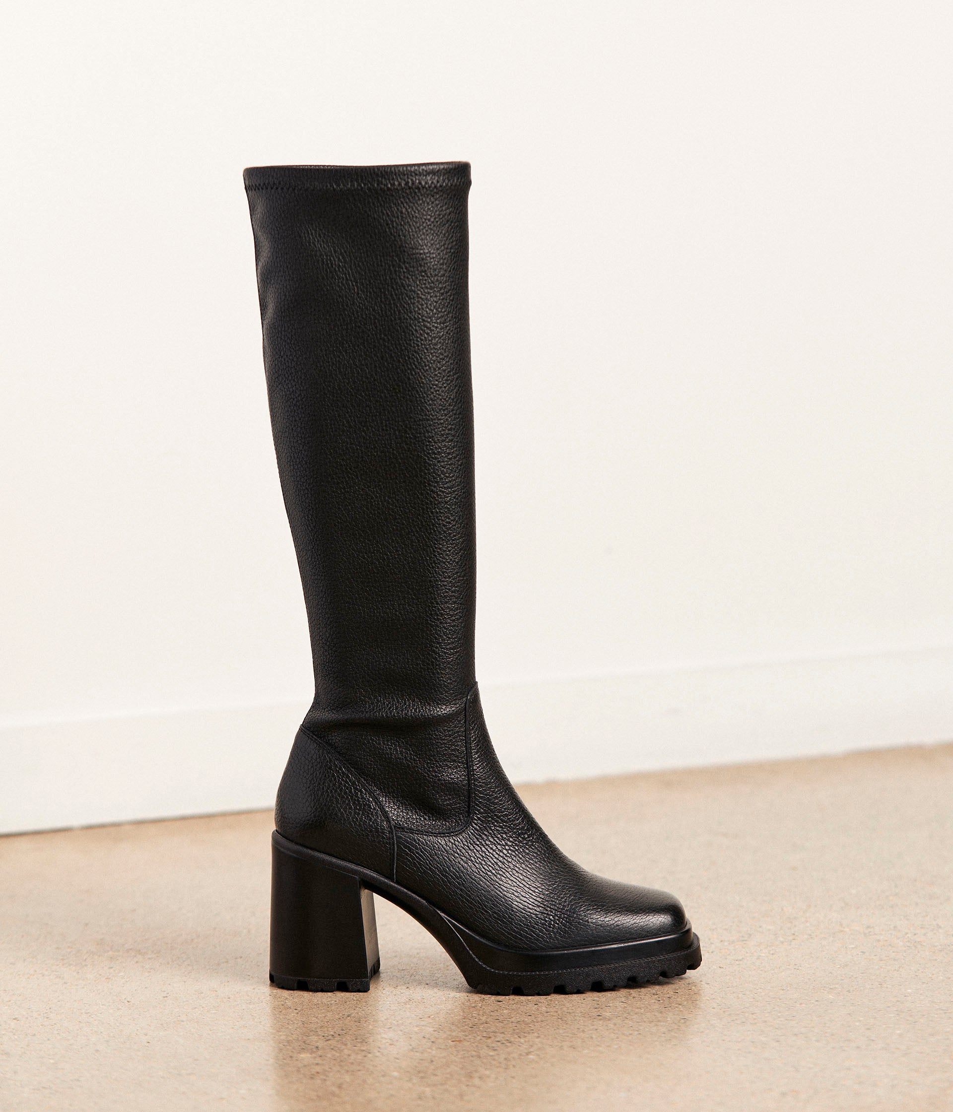 Bottes talon noires Arnaude