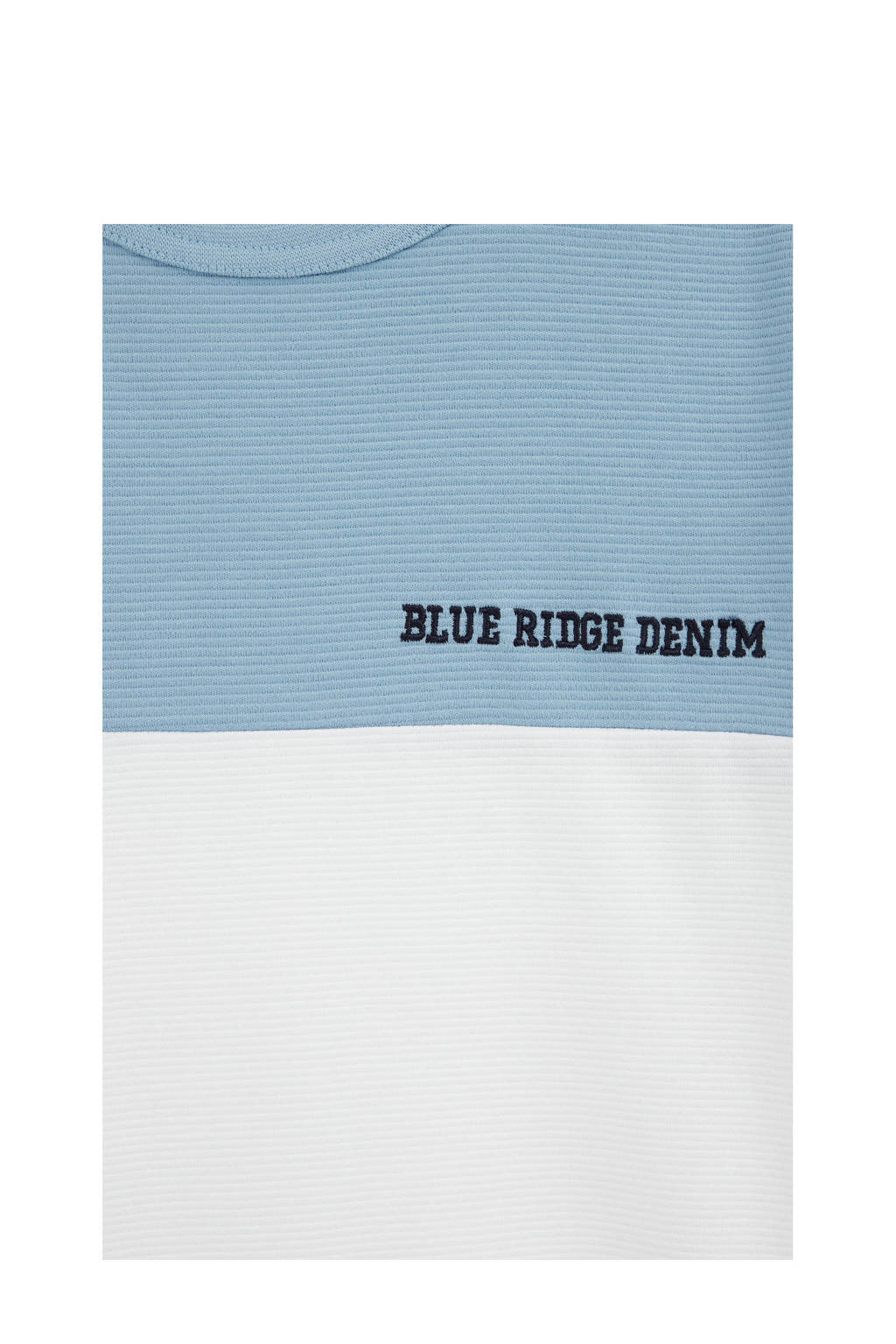 WE Fashion gestreept T-shirt blauw/wit
