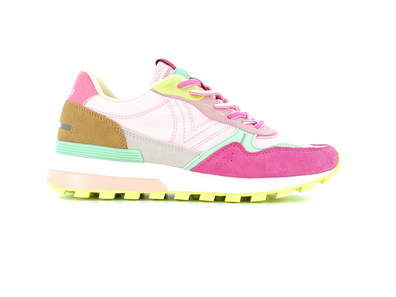 Victoria-1156103 Matières combinées Rose fluo