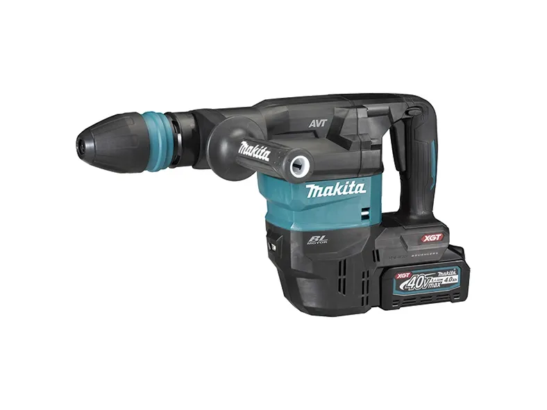 Makita XGT HM001GM201 - Roterende hammer - ledningfri - SDS-max - 9.4 Joule - 2 batterier - 40 V