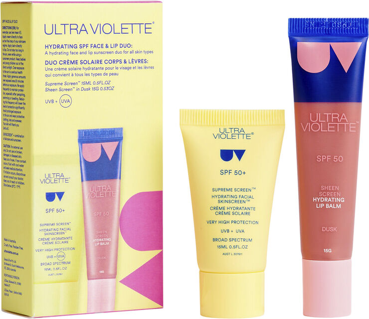 Ultra Violette Hydrating SPF Face & Lip Duo Skincare Set