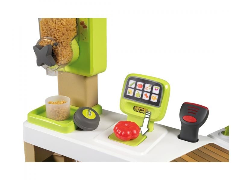 Smoby Kaufladen Fresh Market Bio-Supermarkt mit elektronischen Funktionen und viel Zubehör