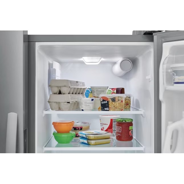 Refrigerador Frigidaire Side-by-Side de 25,6 pés cúbicos com máquina de gelo (aço inoxidável resistente a impressões digitais) ENERGY STAR
