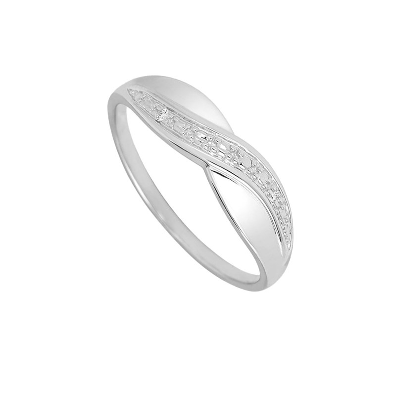 Bague Femme - Or 18 Carats - Diamant 0,01 Carats