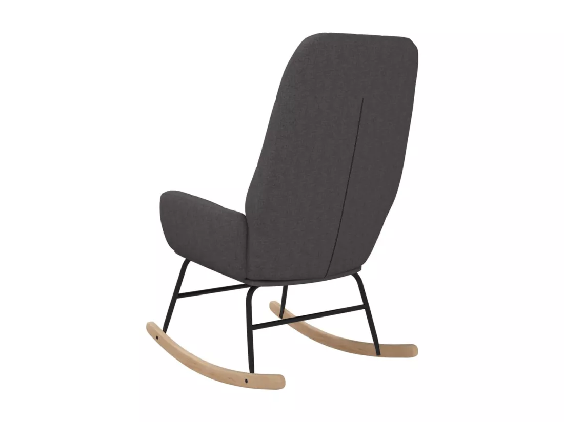 Chaise à bascule Gris clair Tissu