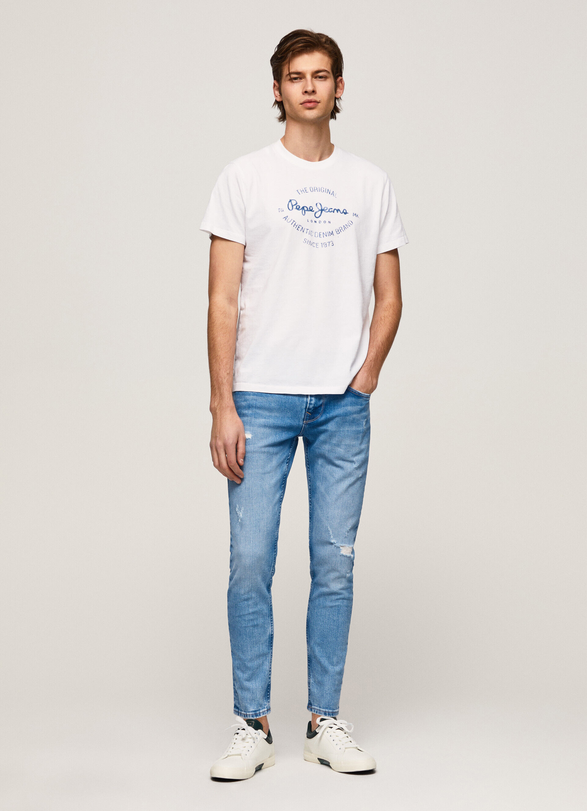 Calça jeans skinny de cintura baixa Jean Finsbury Fit - jeans