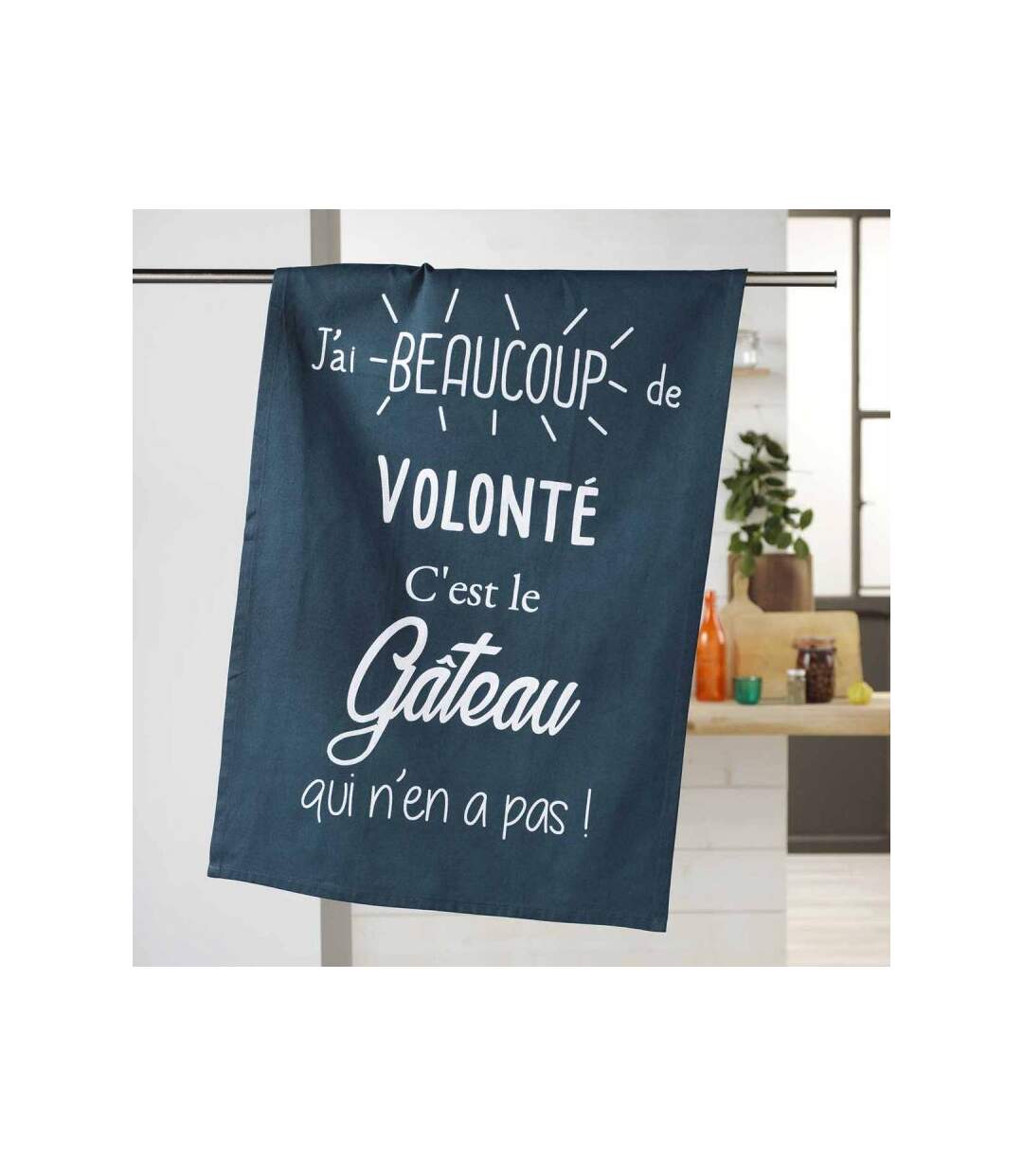Torchon de Cuisine Gourmandise 50x70cm Marine