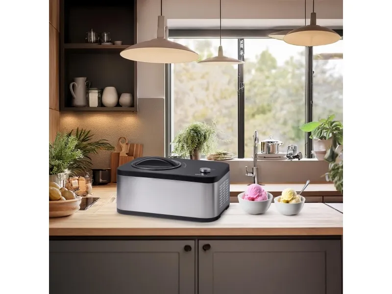 Unold 48826 Eismaschine & Joghurtbereiter Eva ed 120W 1.5L LED-Display