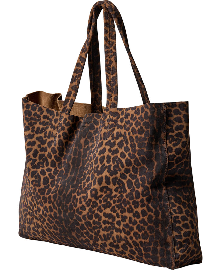 Anonymous Copenhagen Ruba shopper Calf suede print Leopard