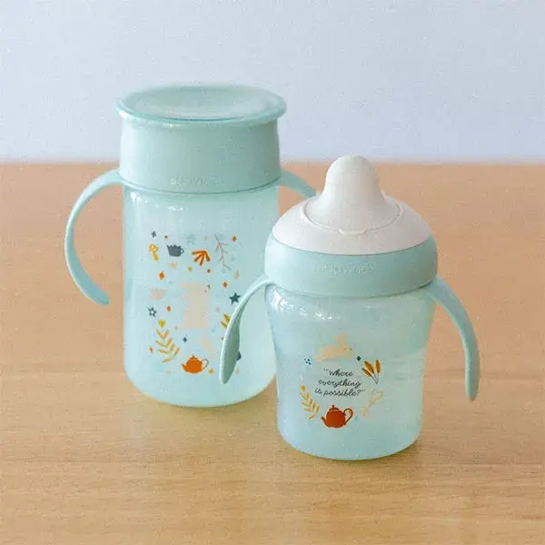 Suavinex, Wonderland, Copo 360° +12 meses - Azul Wonderland - 340ml