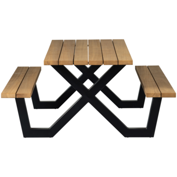 WOOOD picknicktafel Tablo ayous zachthout 206 x 145 cm