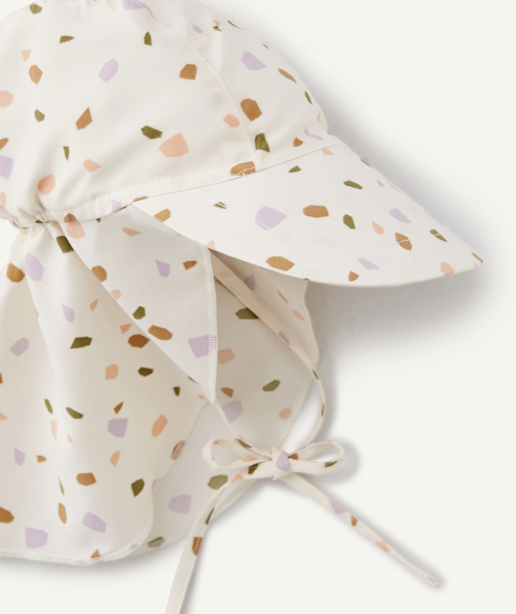 LASSIGCASQUETTE PROTÈGE NUQUE BLANC CASSÉ ET MULTICOLORE