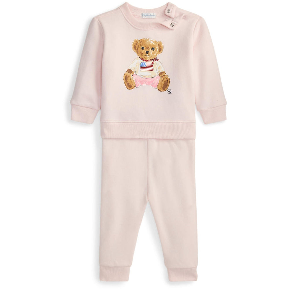 Køb Ralph Lauren Baby Delicate Pink Pant Sæt