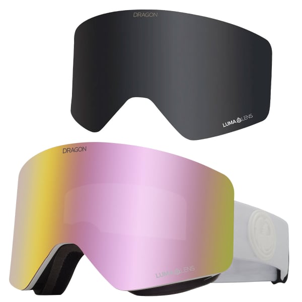 Masque de ski DRAGON R1 OTG BONUS WHITE OUT
