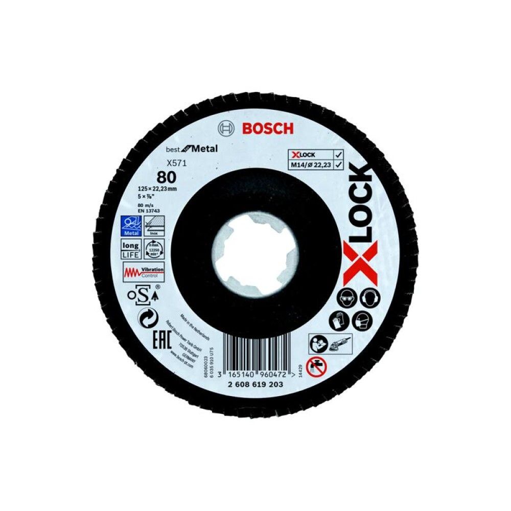 LAMELLSLIPSKIVE BOSCHBFM 125MM K80 PASSAR X-L