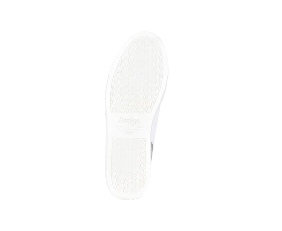 Sneakers homme Cuir Blanc Grainé - BELOKA