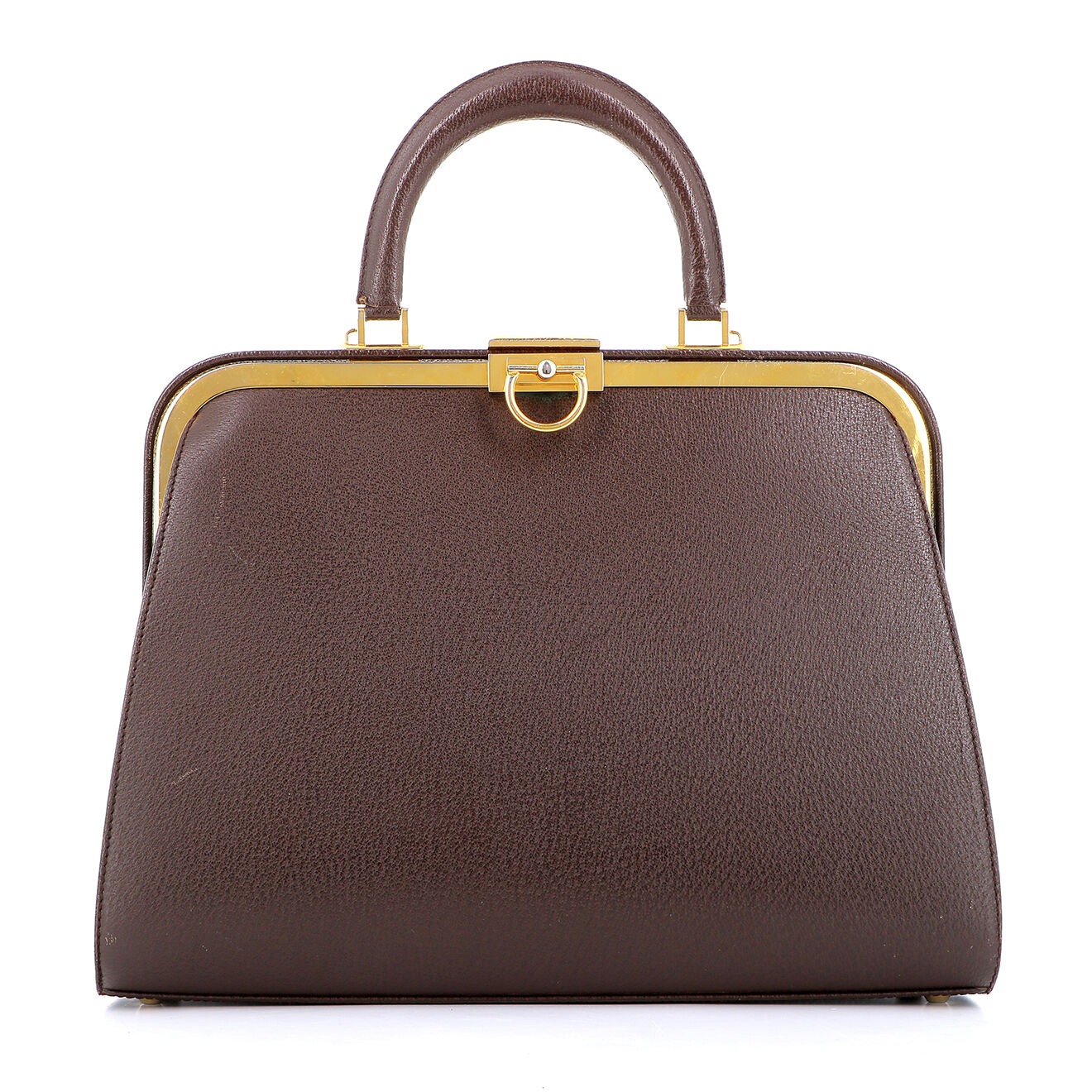 Dior Sac à main vintage dior en Cuir marron Très bon état - 33x25 cm