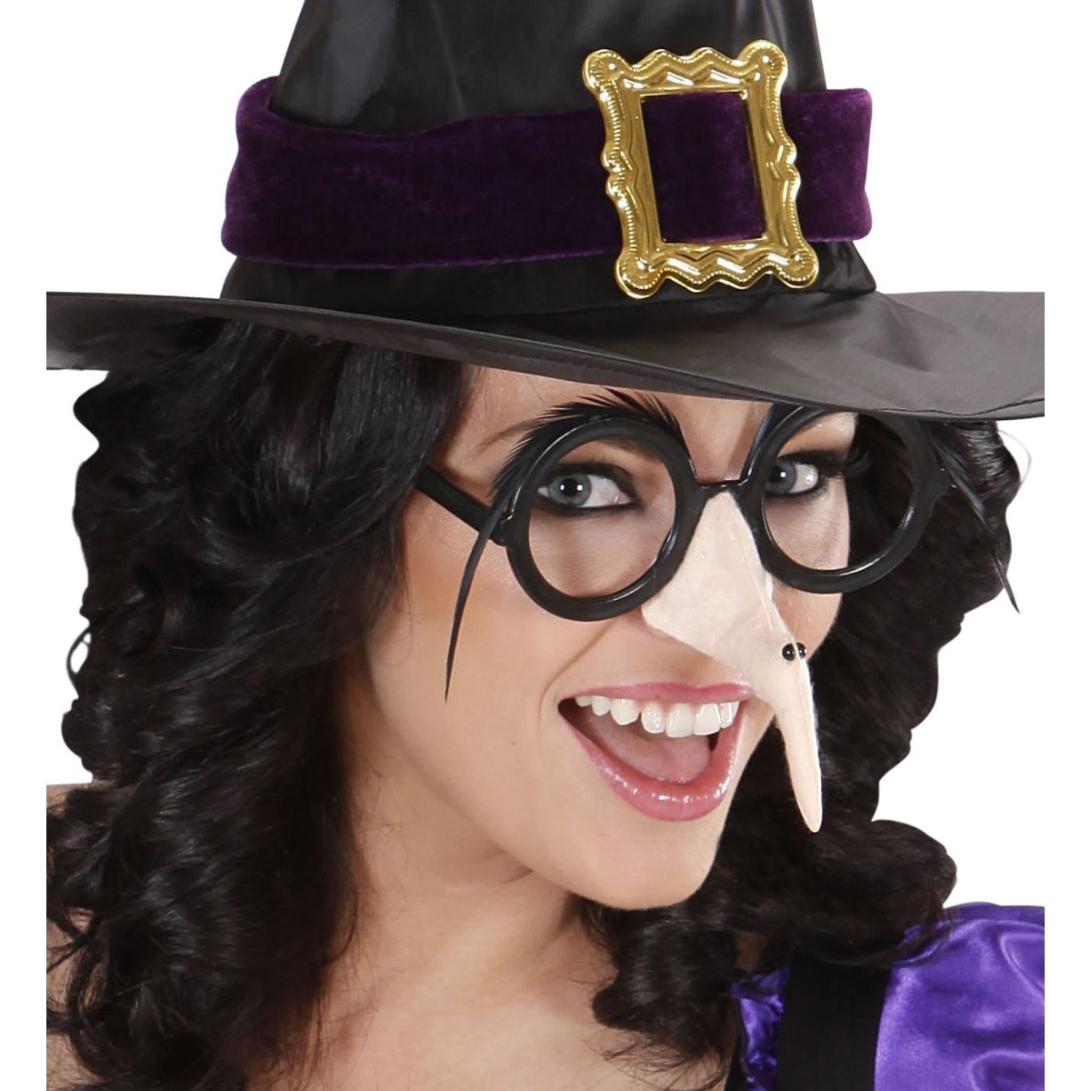 Halloween Bril Met Heksenneus